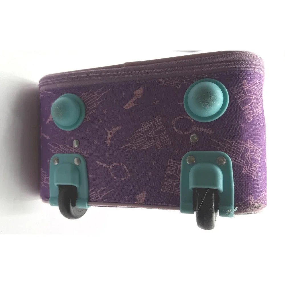 American Tourister Disney Princess Rolling Suitcase Pink Purple 18 Inch Luggage